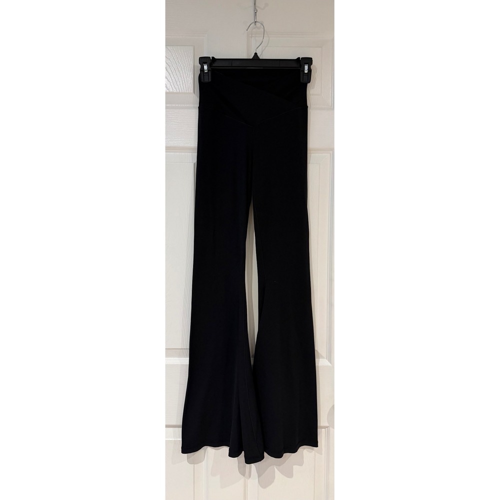OFFLINE by Aerie Real Me Crossover Super Flare Leggings Black High Rise Pants XS